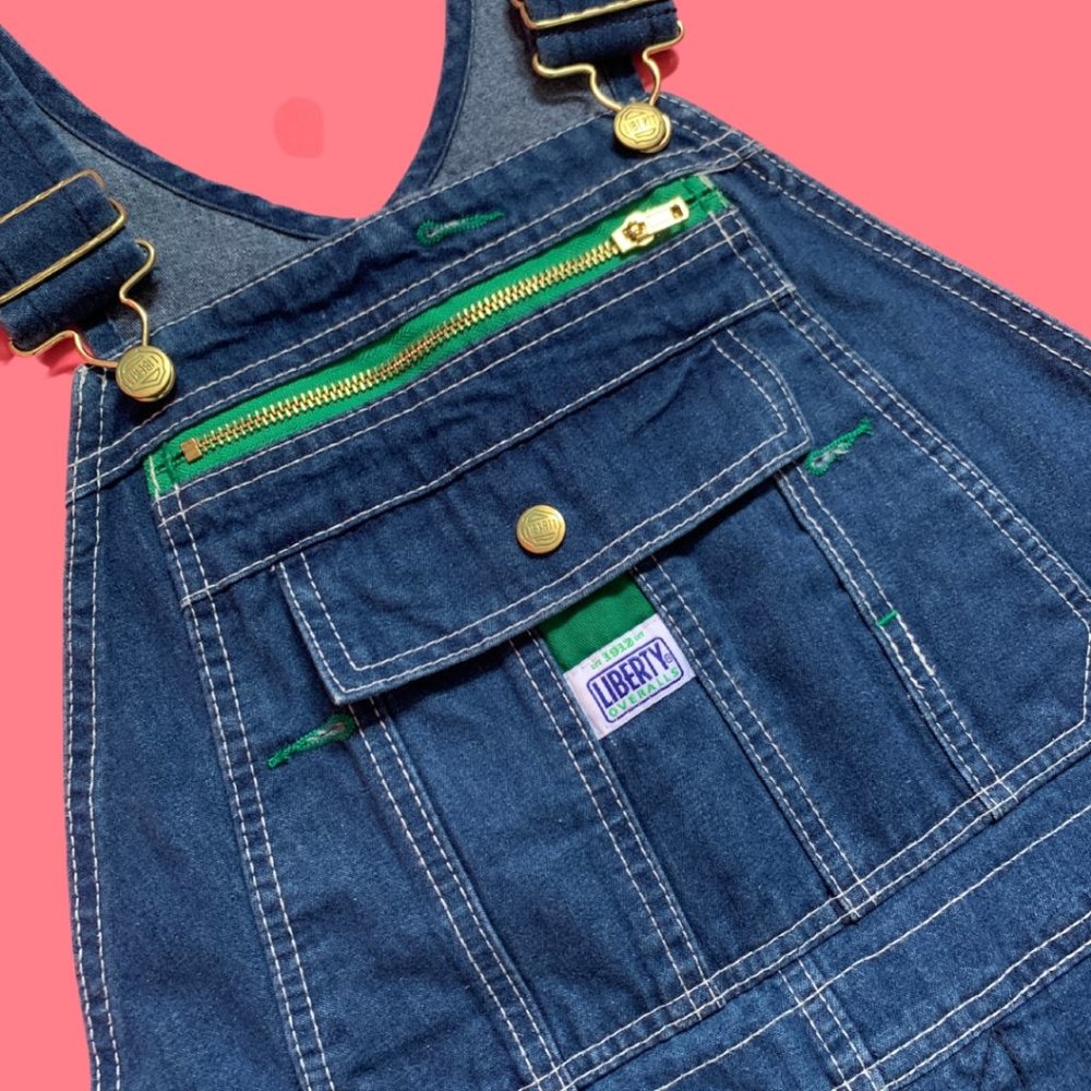 *Amazing* Vintage Liberty Denim Jean Overalls *Rare* 30sx32see measurements